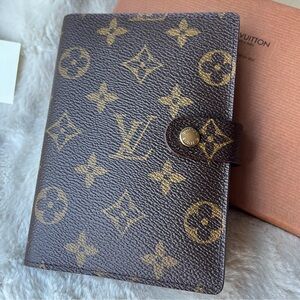 Louis Vuitton PM Agenda Planner MINI Journal 6 Ring Duster Box LV MONOGRAM EC LN